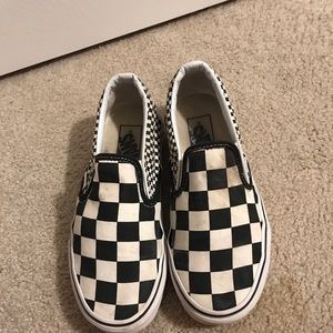Checkered board vans